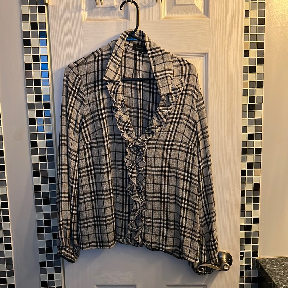 Plaid blouse
